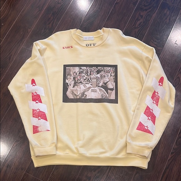 Drifter Yellow Graphic Men's Sweater - Picture 1 of 9